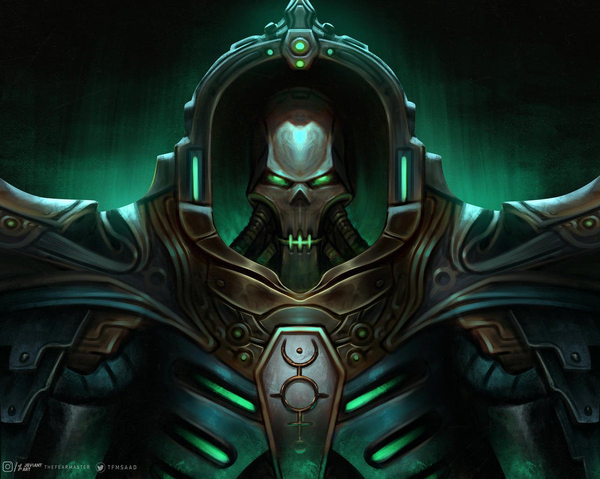 TFMsaad's tweet photo. Rogal Dorn and Trazyn
personal artworks I made a while ago. https://t.co/6fpjQWIGJM
