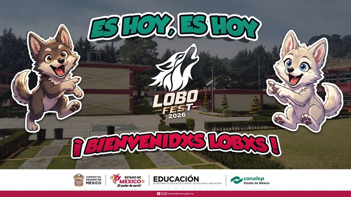 Conalep_Edomex's tweet photo. ¿Listxs para hacer ruido? 🔊🔥
Hoy, miles de nuevxs integrantes llegan para vivir el inicio de una historia que apenas comienza 💚
La #ManadaCONALEP crece y tú ya eres parte de ella 🐺🎉
⚡ ¡Que se sienta la energía CONALEP!
#LoboFest 2026
#ApasionadamenteCONALEP https://t.co/dQzjPreLAq
