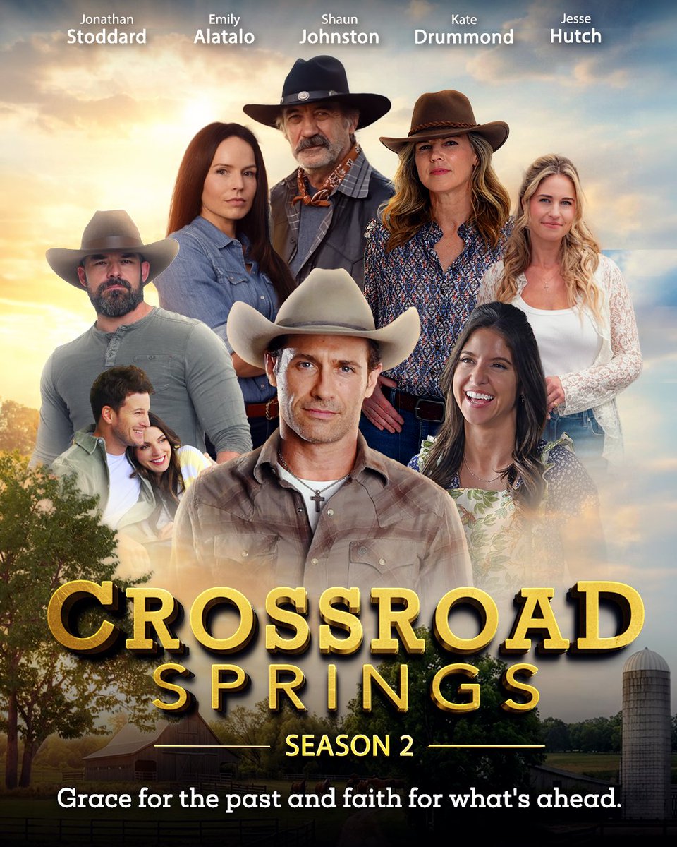 PureFlix's tweet photo. As James guides his Cowboy Church with purpose, Janet finds herself at a crossroads professionally, Aunt Amy offers encouragement, and Daniel’s routine is interrupted by a visit that raises more questions than answers. 🤠

🎬 Stream Season 2 of 'Crossroad Springs' September 3 https://t.co/2jJBN0DfxG