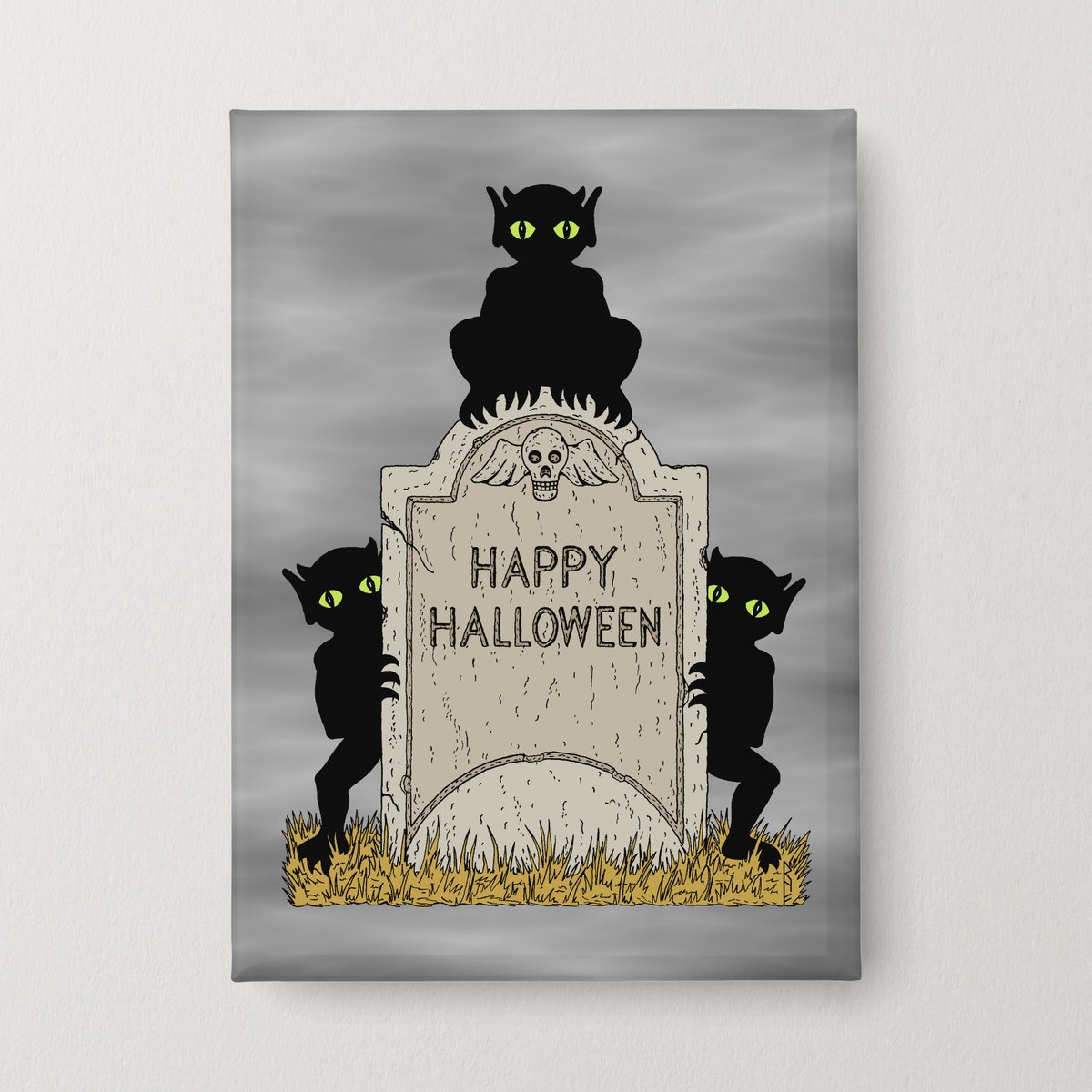 AzureLionProd's tweet photo. Here's my Halloween artwork "Three Imps Happy Halloween" on a button in my Azure Lion Productions Zazzle Store.
Three Imps Happy Halloween Button https://t.co/HOoXAXUagO via @zazzle
#zazzlemade #button #halloween #imps #headstone #gravestone https://t.co/xFRvEHG0B9
