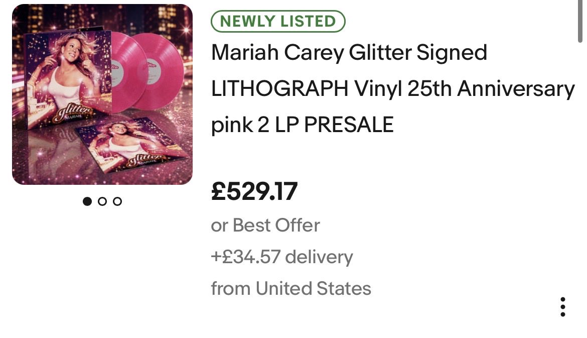 Mimi_lamb's tweet photo. I see the scalpers have been out today. Managed to grab all the new singed glitter Vinyls before us true fans managed to cop one. 

You people are lame and I hope a bird shits on your head and it’s really hard to clean off. https://t.co/6PxgWQTij3