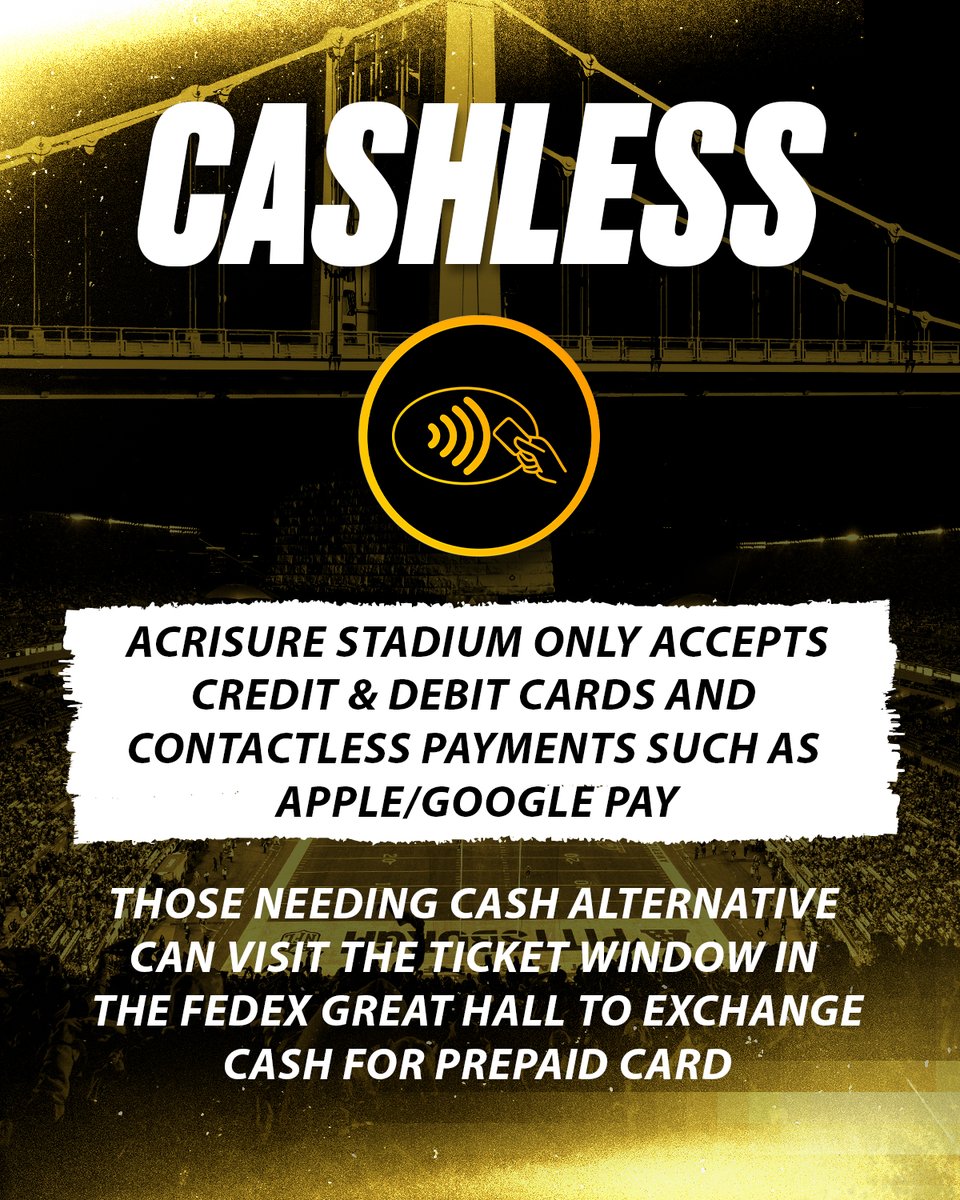 AcrisureStadium's tweet photo. Everything you need to know before going to #NYJvsPIT on Friday at Acrisure Stadium ⤵️