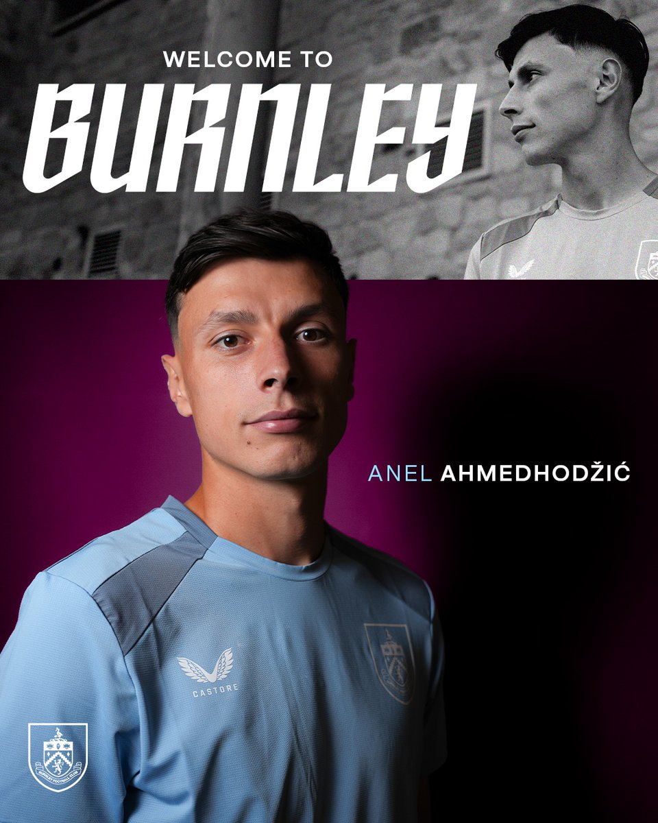 BurnleyOfficial's tweet photo. We are delighted to announce the signing of centre-back Anel Ahmedhodžić from Eredivisie side Feyenoord for an undisclosed fee 🤝