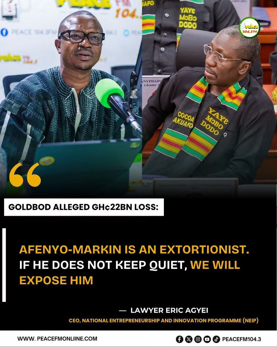 nyavorx's tweet photo. News Flash 

Allegedly, Afenyo has been secretly asking Sammy to allow his Lebanese business partner to smuggle gold out of the country, and when he refused, he launched his scathing attacks on him. https://t.co/SUYLYBKKv4