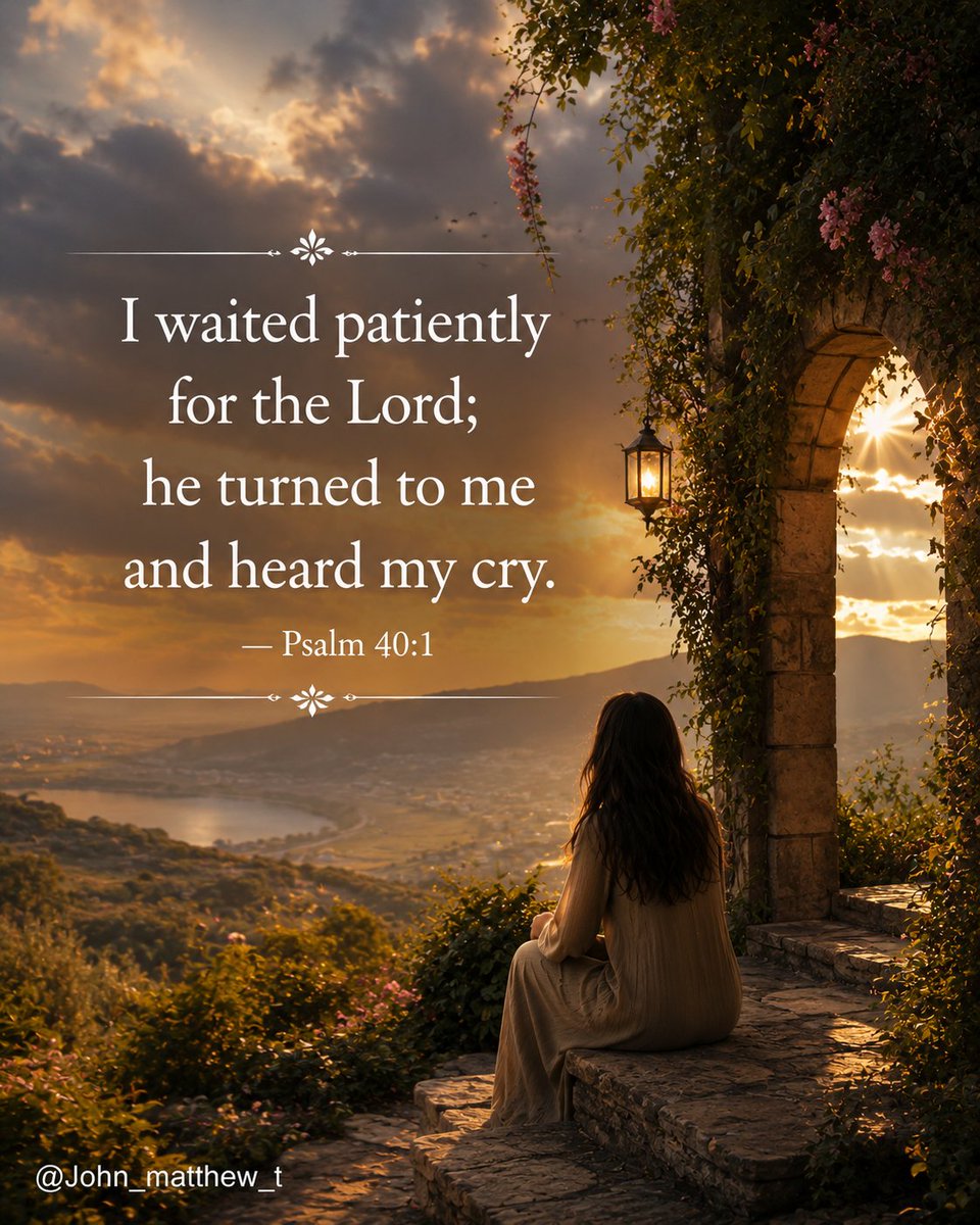 John_Matthew_T's tweet photo. Psalm 40:1 https://t.co/2ru18VtYgS