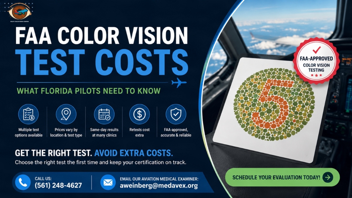 AvMedOfficial's tweet photo. ✈️ How much does an FAA color vision test cost?
 Choosing the right FAA-approved test can help avoid unnecessary retesting costs.
Get the right test. Stay on track.

📞 (561) 248-4627
📧 aweinberg@medavex.org
🪩https://t.co/yq8Xkab8Po

#PilotColorVisionTest #AviationMedicine https://t.co/dxbI50cOEP