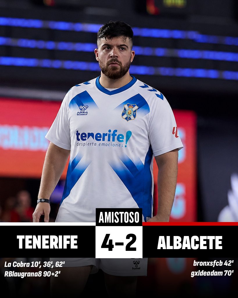 LaLigaEquis's tweet photo. FINAL DEL ENCUENTRO 

El @TenerifeLE gana con un hat-trick de @lautarodeIcampo y con un gol de @RBlaugrana8 en los últimos minutos.

@bronxsfcb y @gxldeadam han recortado distancias para el @AlbaceteBalLE https://t.co/qPZp87lEvr