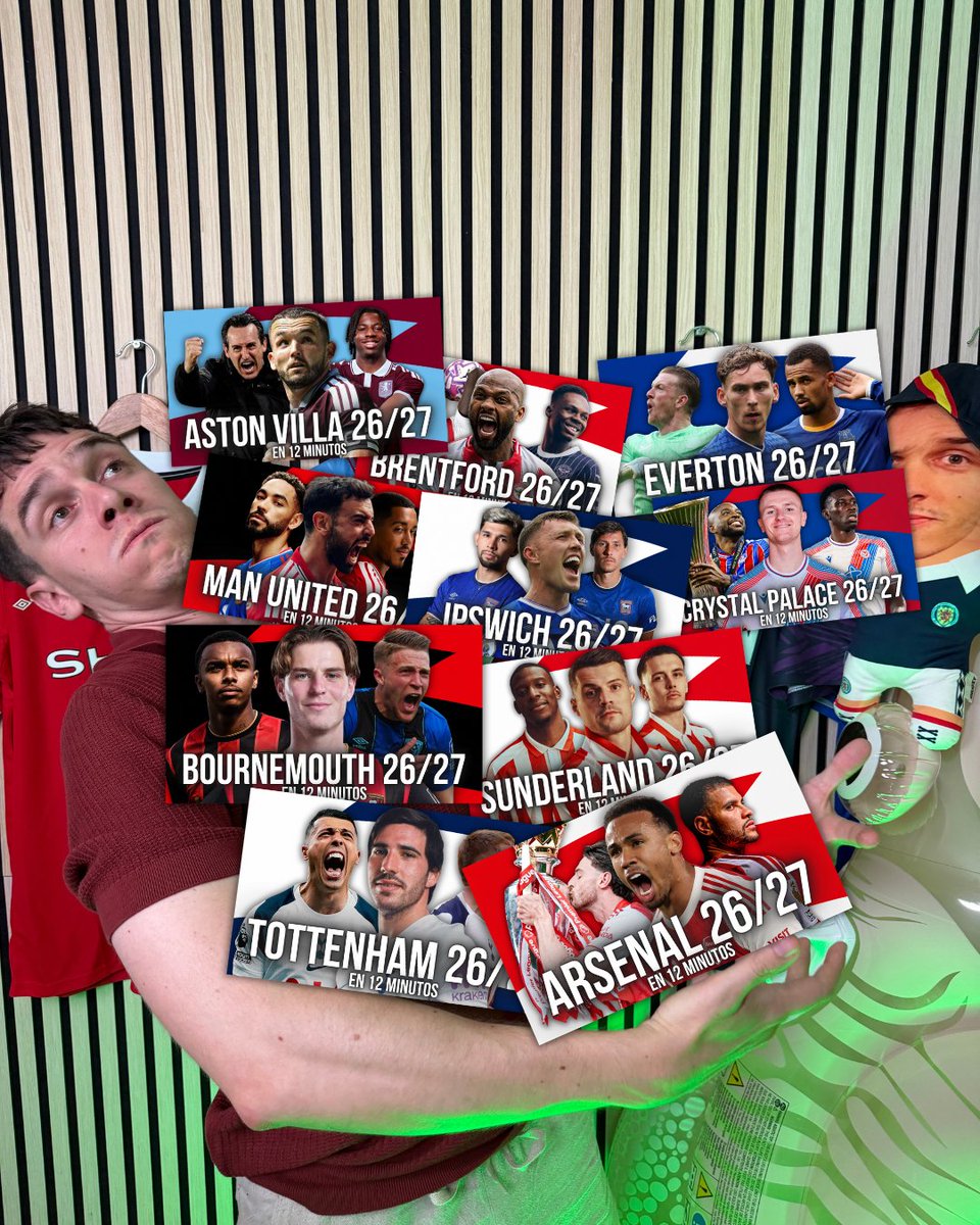 pabloespinosa11's tweet photo. Pues ya están publicadas en El Boro todas las previas de esta Premier League 26/27. 20 equipos, 20 vídeos. 

Ha sido un placer enorme currárnoslas sabiendo que os estaban gustando tanto. Ahora a ver las que os falten que mañana vuelve Doña Premier League. https://t.co/8DmAXtTJIy