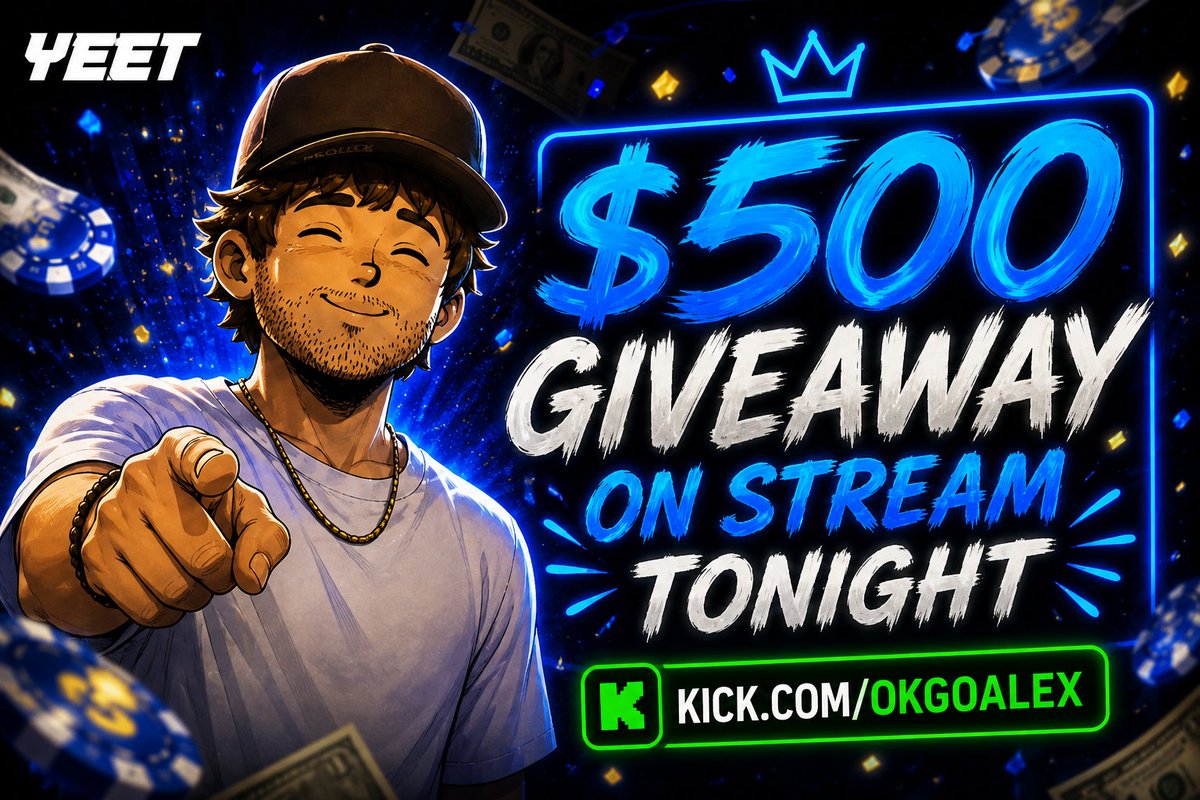 OkgoalexDaily's tweet photo. $500 giveaway on stream tonight 👀💰

Come hang out with Alex 
→ https://t.co/xElHGZuwB2 🔥 https://t.co/2QmbbzeN36