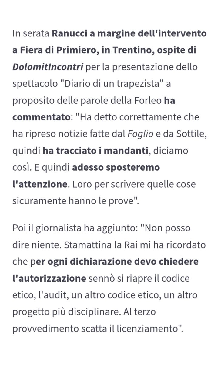 DaniaFalzolgher's tweet photo. Queste dinamiche mostrano il fango in cui è sprofondato il Paese.
È palese che quello che sta avvenendo a Ranucci è una concertazione orchestrata da media e politica per colpire il giornalismo d'inchiesta.
#Forleo
#Ranucci
#Report #reportrai3 https://t.co/0wk6d68crp