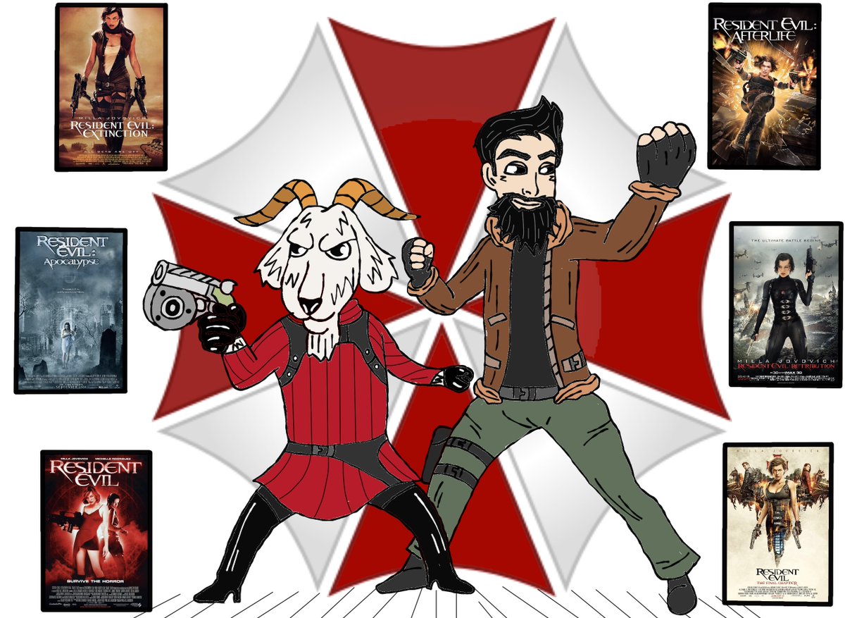 StegenJimmy's tweet photo. So the guys from @TheWeeklyPlanet are checking out all the Resident Evil movies with Milla Jovovich, so i thought it would be fun doing a Cover drawing of their avatars but in a RE theme๐
#TheWeeklyPlanet #ResidentEvil #RE #ResidentEvilMovies #MillaJovoich https://t.co/U7xYE5gZGJ
