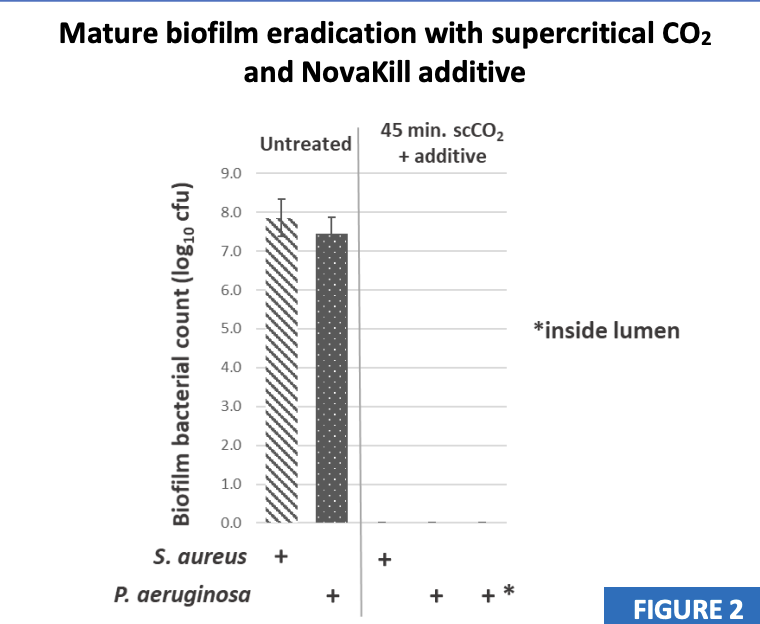 novasterilis's tweet photo. Biofilms remain a significant sterilization challenge for reusable #MedicalDevices with complex geometries. 

#SupercriticalCO2 with NovaKill additive achieved complete eradication of mature S. aureus and P. aeruginosa biofilms in this study. https://t.co/ibVFvsOLxg https://t.co/kjfp9a9atA