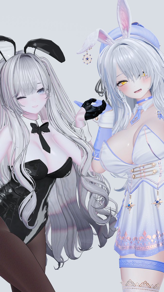 vrc_usagi3's tweet photo. おはようございます🖤🐰🤍

#Shinano3D #Kumary3d https://t.co/pp17r8h6nr