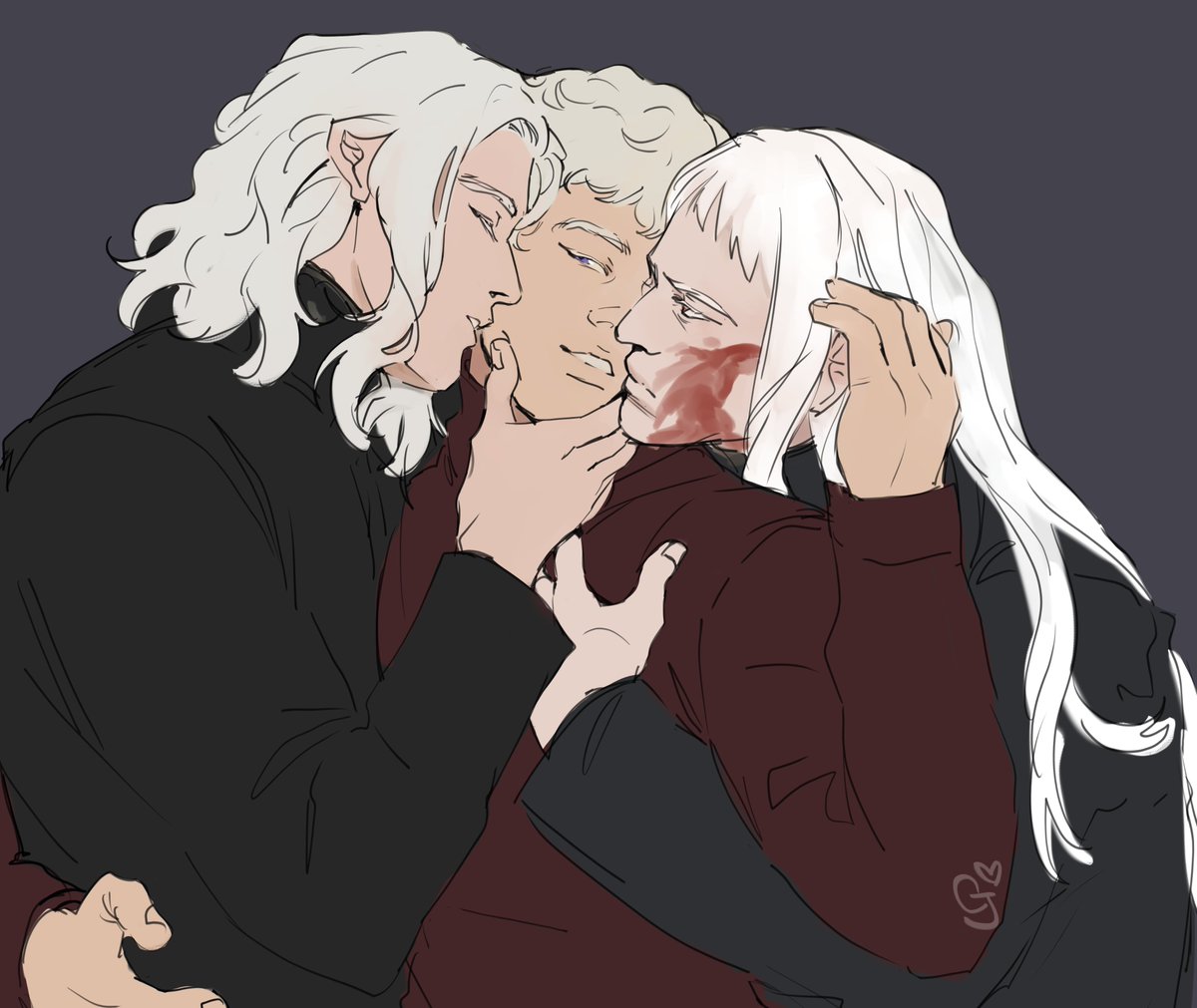 Cj_KhalifP's tweet photo. Bloodraven x daemon Blackfyre x daeron ii KOFI REQUEST! <3 https://t.co/02hacMwjfd