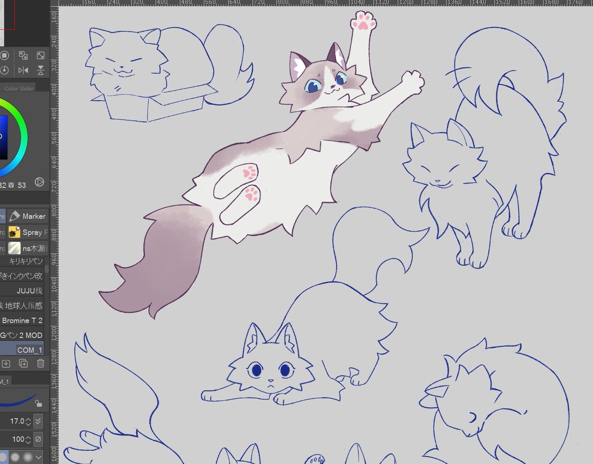 jaywalkings's tweet photo. wip of some stickers designs based on my cat!! https://t.co/o0wauEfocA