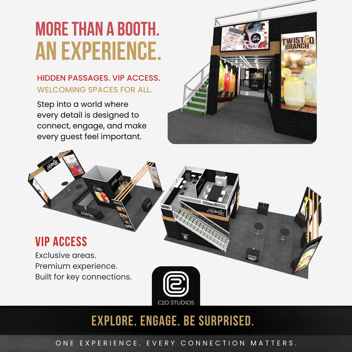 C2OStudios's tweet photo. Step into a realm where every aspect is crafted to foster #connections, #engage visitors, and ensure that each guest feels valued. Your #tradeshowexhibit can be a captivating experience filled with unforgettable surprises for all who enter.
https://t.co/7oZcSQGW0C https://t.co/PeB6IBSRUQ
