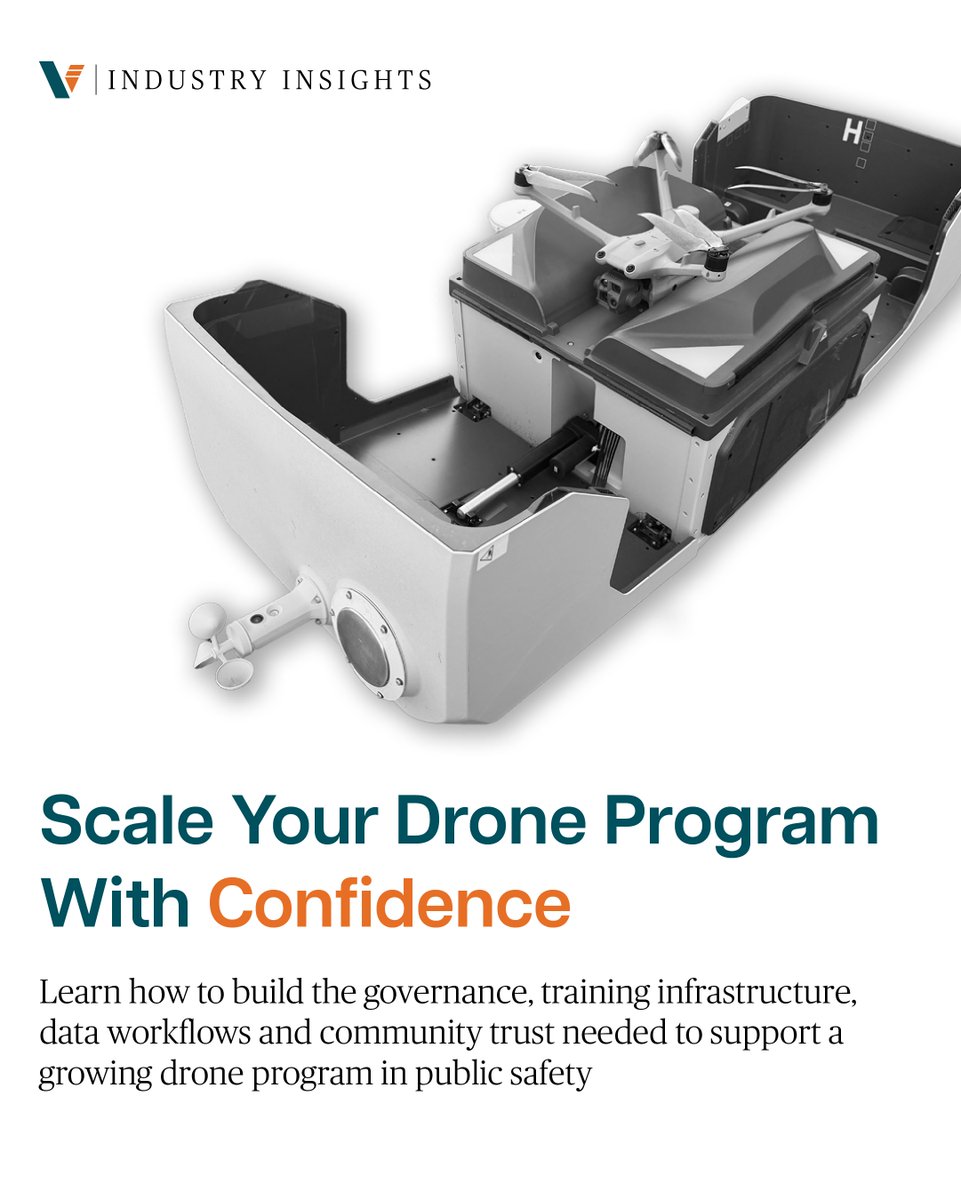 VersatermInc's tweet photo. You've had several wins with your drones, from finding a suspect to locating a missing child. But how do you scale without losing control? Learn how to develop a structured framework for growing your program with confidence: https://t.co/OQCyvt1zYd #publicsafety https://t.co/JoSf0ktNCL