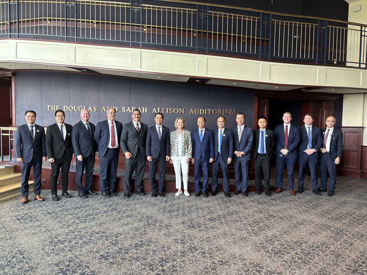 VictoriaCoates's tweet photo. A historic day @Heritage as we welcomed @MOFAVietNam Vice Minister for Foreign Affairs Dang Hoang Giang and Ambassador Nguyen Quoc Dzung. I appreciate the thoughtful conversation and look forward to deeper cooperation between our countries.  Unimaginable 50 years ago! https://t.co/MfJJich6Yt