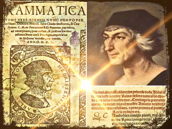 CCivicaCatalana's tweet photo. El español fue la primera lengua del mundo con una gramática estructurada.

#TalDiaComoHoy de 1492 el sevillano Antonio de Nebrija publicó la "Gramática Castellana", donde establece su ortografía y sintaxis.

Años antes que las de italiano (1529), francés (1550) o inglés (1586). https://t.co/s4VR2LlF2y