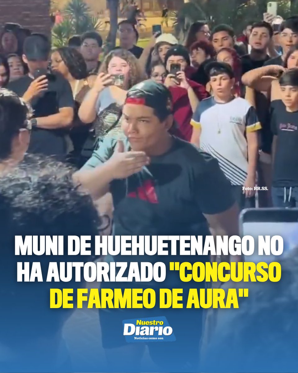 NuestroDiario's tweet photo. 😎✨ MUNI DE HUEHUETENANGO NO HA AUTORIZADO "CONCURSO DE FARMEO DE AURA" 🗿🕶️ 

La Municipalidad de Huehuetenango aclaró a la población que no ha autorizado ni tiene conocimiento de la actividad “Concurso de Farmeo de Aura”, anunciado en redes sociales para este 23 de agosto en el Parque Central del municipio.

A través de un comunicado oficial, la comuna informó que el evento no cuenta con aval ni representación municipal, por lo que recomendó a los vecinos tomar precauciones e informarse únicamente en los canales oficiales antes de acudir a actividades en espacios públicos.

#NuestroDiario, noticias como son 📰
#ComunidadND
