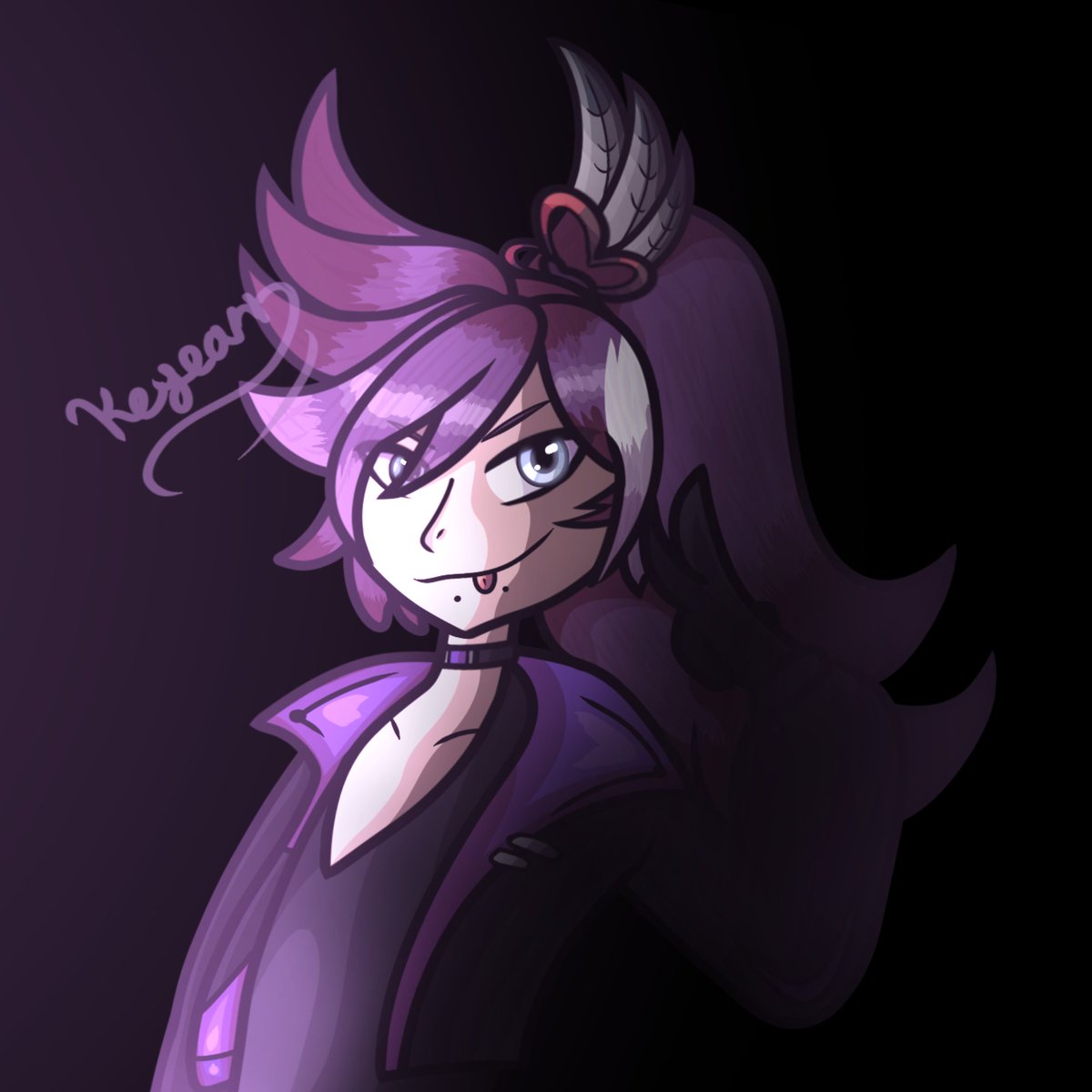 Keycaryn_'s tweet photo. My brother (@JustaJayzee) tried to have me draw anyone from -TEMPUS- like maybe a month ago. Finally decided to attempt Hakka, chosing to use his Unchained outfit!

#BanzoinHakka #PIHAKKASO #TEMPUS #Vtuber #Fanart https://t.co/e4SAHE99kY
