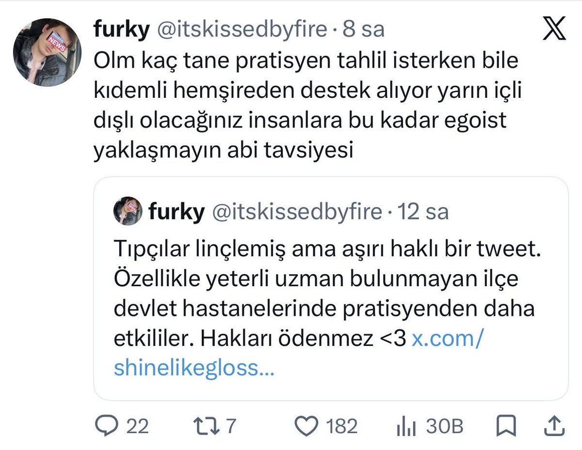 mansetdoktoru's tweet photo. @itskissedbyfire bu eleman tıpçıları ragebaitleyip etkileşim kasan bir sözde dişçi. etkileşim vermeyelim https://t.co/yLuAkmUQpV