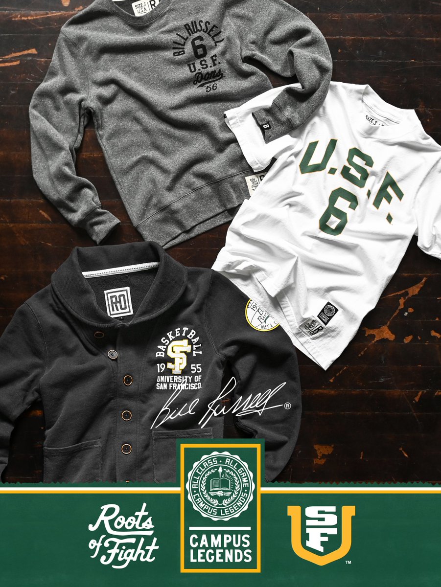 rootsoffight's tweet photo. First college player to average 20+ points and 20+ rebounds. Back-to-back national titles. First Team All-American.

Throwing it back to Bill Russell’s historic years at USF.

ROF Campus Legends | USF x Bill Russell | https://t.co/YsXaGsPBgn https://t.co/Z1sT7FqnfC