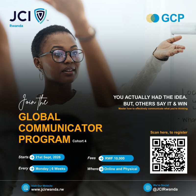 jcirwanda's tweet photo. ou had the idea. Why didn’t you say it? 😅

The Global Communicator Program helps you practise, get expert feedback, and confidently express what you already know.

Cohort 4 starts Sept. 21.

Apply → https://t.co/mDPtN3DM66

#JCIRwanda  #JCIRwandaGCP https://t.co/AyClC8KxiR