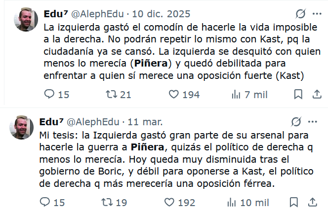 AlephEdu's tweet photo. Fue dicho. Hoy vemos a una izquierda débil e impotente, una mera espectadora mientras se aprueba la Megarreforma y probablemente tbn la Reforma Seguridad. Las protestas en la calle brillan por su ausencia. Agotaron las municiones con Piñera. Hoy Kast tiene el camino despejado. https://t.co/dxYnPrS6Yh