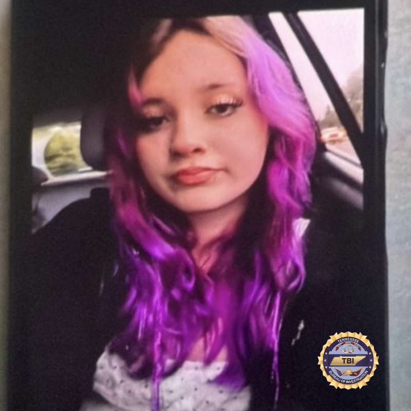 TBInvestigation's tweet photo. An Endangered Child Alert has been issued on behalf of the Washington County Sheriff’s Office for 15 y/o Gabriella Carpenter. She is 5’4” tall, 145 lbs. with purple hair and brown eyes.

Have info? Call the WCSO at 423-788-1414 or TBI at 1-800-TBI-FIND.

1/X https://t.co/jPtY6lXkc3