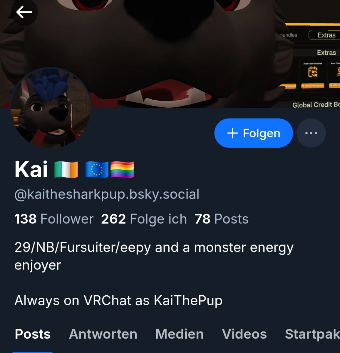 ATCBCommander's tweet photo. Der nächste zoo fake furry 

@SharkBarkBarkie busted 

Schade das es so viele von denen gibt

An alle Agenten falls er angreift wisst ihr was zu tun ist 

#Furry
#Antizoo
#ATCBCommando https://t.co/EQASDf8oD7