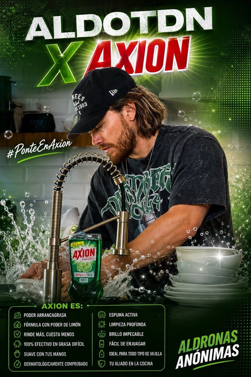 aldron_oficial's tweet photo. 🧼TENDENCIA 🧼

Aldito tiene nueva campaña con AXION y ya se convirtió en un pro de lavar platos. ☝🏼

Comenta oración + frase y #PonteEnAxion 

ALDOTDN X AXION https://t.co/7R37KXTyZO