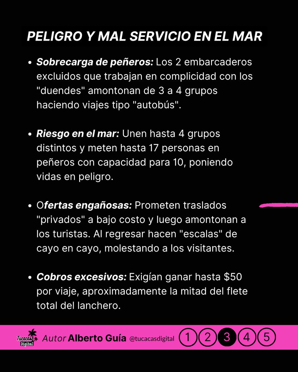 tucacasdigital's tweet photo. 🎙️ Juan Ramón Pereira, Pdte. de la Federación de Lancheros, nos revela la realidad:

⚠️ De 54 gestores, solo 25 se capacitaron en el INCE.
⚠️ Fines de semana llegan >40 foráneos sin control.
🚨 2 embarcaderos fueron excluidos por sobrecargar peñeros tipo "autobús". 👇 https://t.co/VNSZrwiKEe