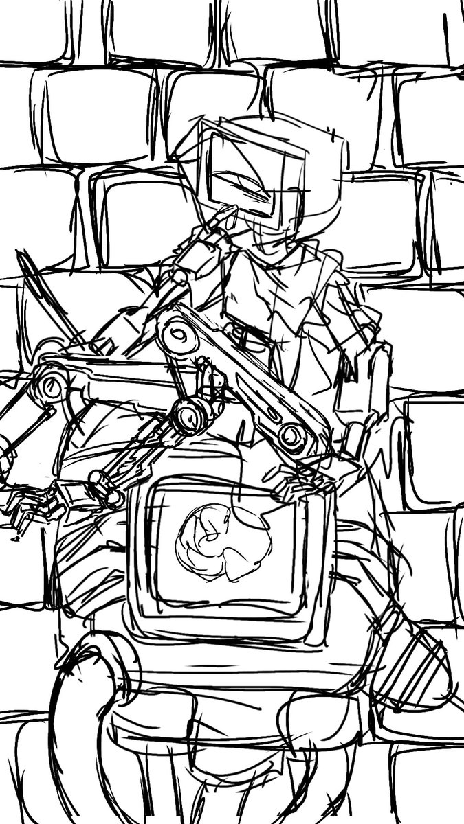 humanoid50chan's tweet photo. #このタグを見た人はラフ画とその完成絵を見せる https://t.co/IFxBQeHLkJ