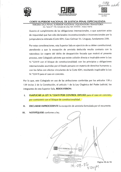 Ojo_Publico's tweet photo. 📌El @Poder_Judicial_ rechazó aplicar la Ley 32419 que otorga amnistía a policías y militares procesados por vulnerar DD.HH en el caso del exjefe de División de Fuerzas Especiales del Ejército, Luis Pérez Documet, condenado por desaparición del profesor César Hilario en 1991.🧵 https://t.co/RPEgzCiota