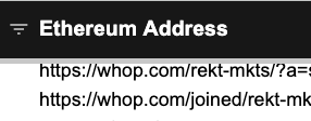 iliketabz's tweet photo. Allowlist taking a bit longer than planned to do for @rektguy Rekt Tradooor, apparently some people thought @RektMkts Pro submission form was a place to shill us your affiliate link https://t.co/fkX8WPiqmq