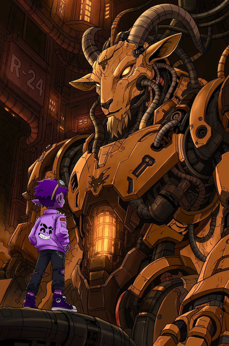 ArtsyLines's tweet photo. Finally done! 🔥
Now I can finally get some proper sleep 😭
My entry for the GOATS Art Contest Nr. 2 had a lot of fun bringing this mecha GOAT to life.

ART RENAISSANCE ON SOLANA ✊

$GOATS @GoatsOfSolana

🎥 Timelapse below 👇

#GOATS #SolanaArt #DigitalArt https://t.co/mFSZFPJtMb
