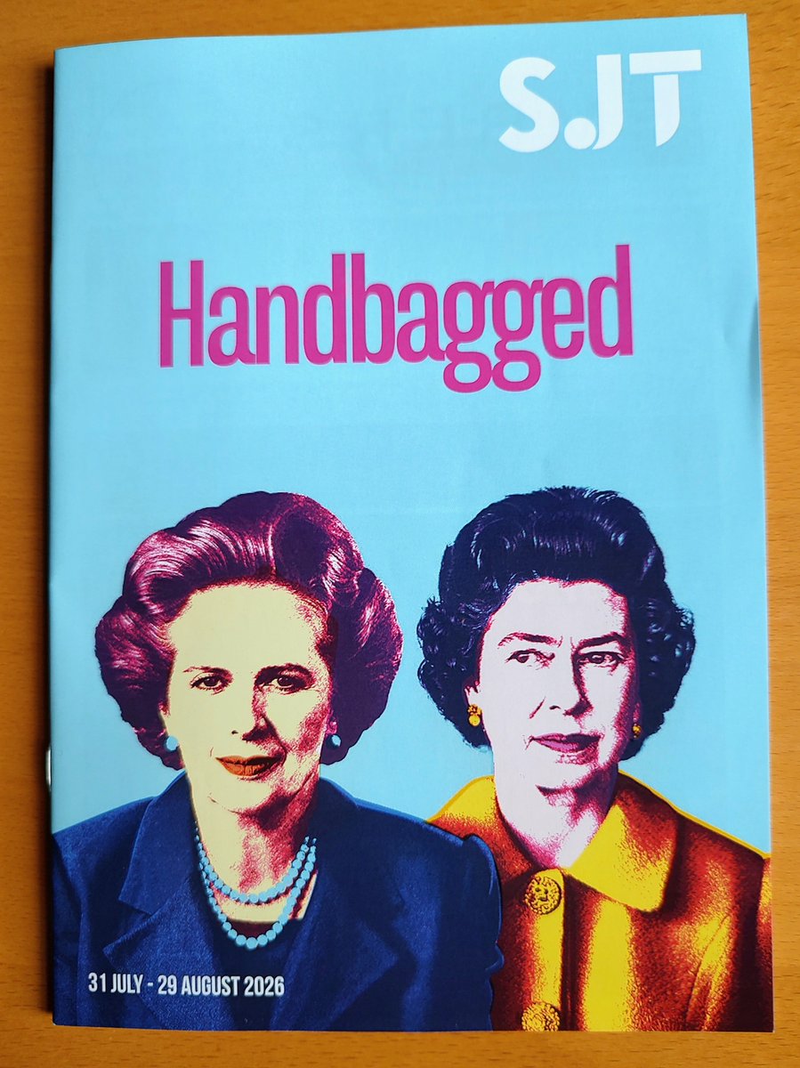 rjefoster's tweet photo. A must-see show at the seaside - courtesy of the Stephen Joseph Theatre, Scarborough. @thesjt #Handbagged #MargaretThatcher #QE2 #Yorkshire #Theatre #RoyalFamily https://t.co/0CS6AoIZk8
