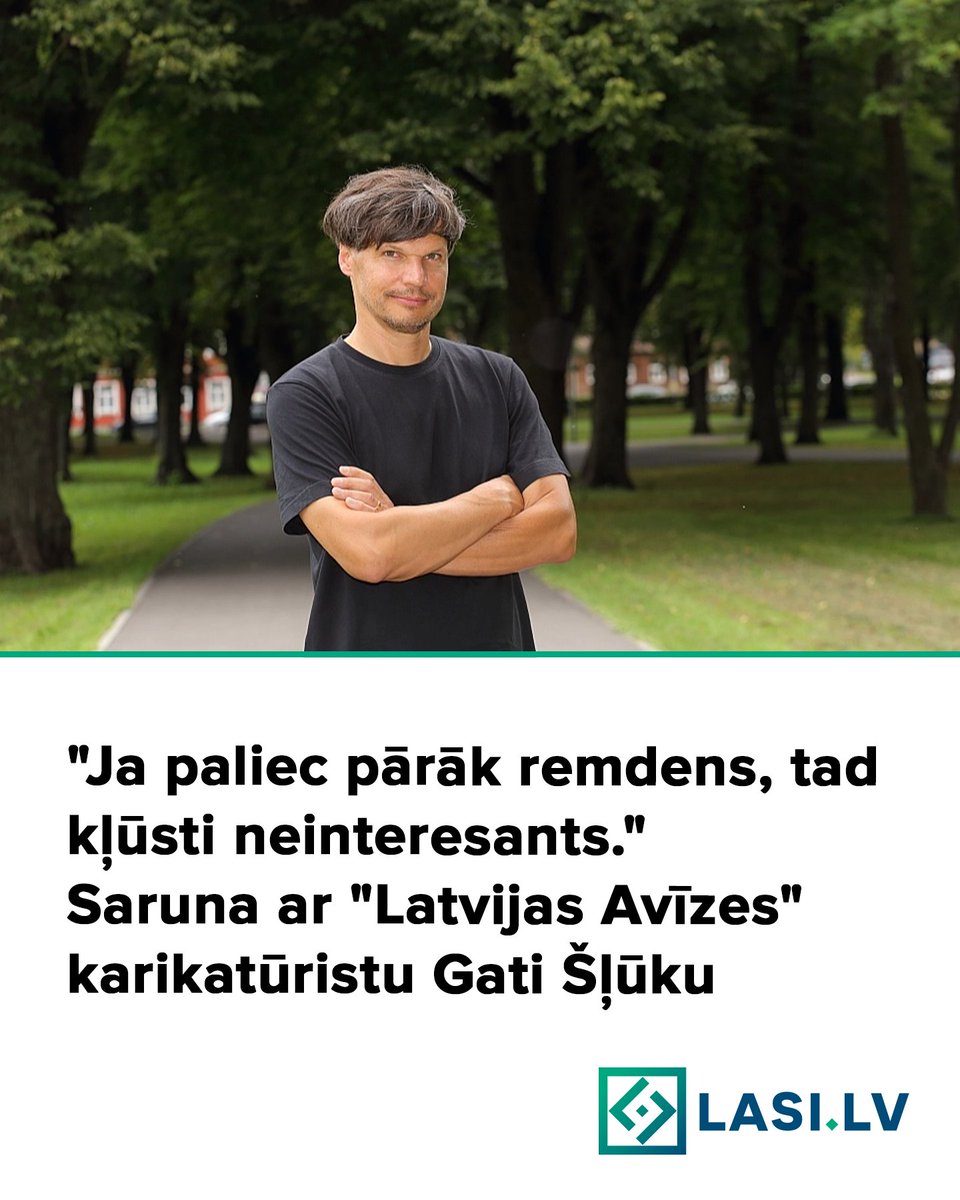 lasilvportals's tweet photo. Karikatūristam Gatim Šļūkam (@KarikaturaLv) pirmā karikatūru grāmata iznāca tieši pirms divdesmit gadiem, bet pašlaik top jau piektā. Šoreiz saruna ne tikai par grāmatām un zīmēšanu, bet arī par politiskajām reakcijām, pārspīlēto politkorektumu un mākslīgā intelekta attīstītāju negodīgo pieeju.

Lasi šeit: https://t.co/A5sWZe58xV