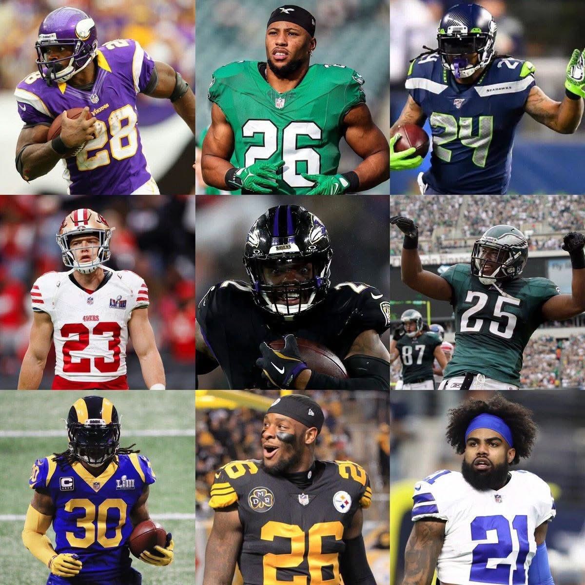 HawkEmDownChris's tweet photo. You need one running back in his prime. Who are you choosing? https://t.co/lBXsQK6EDH