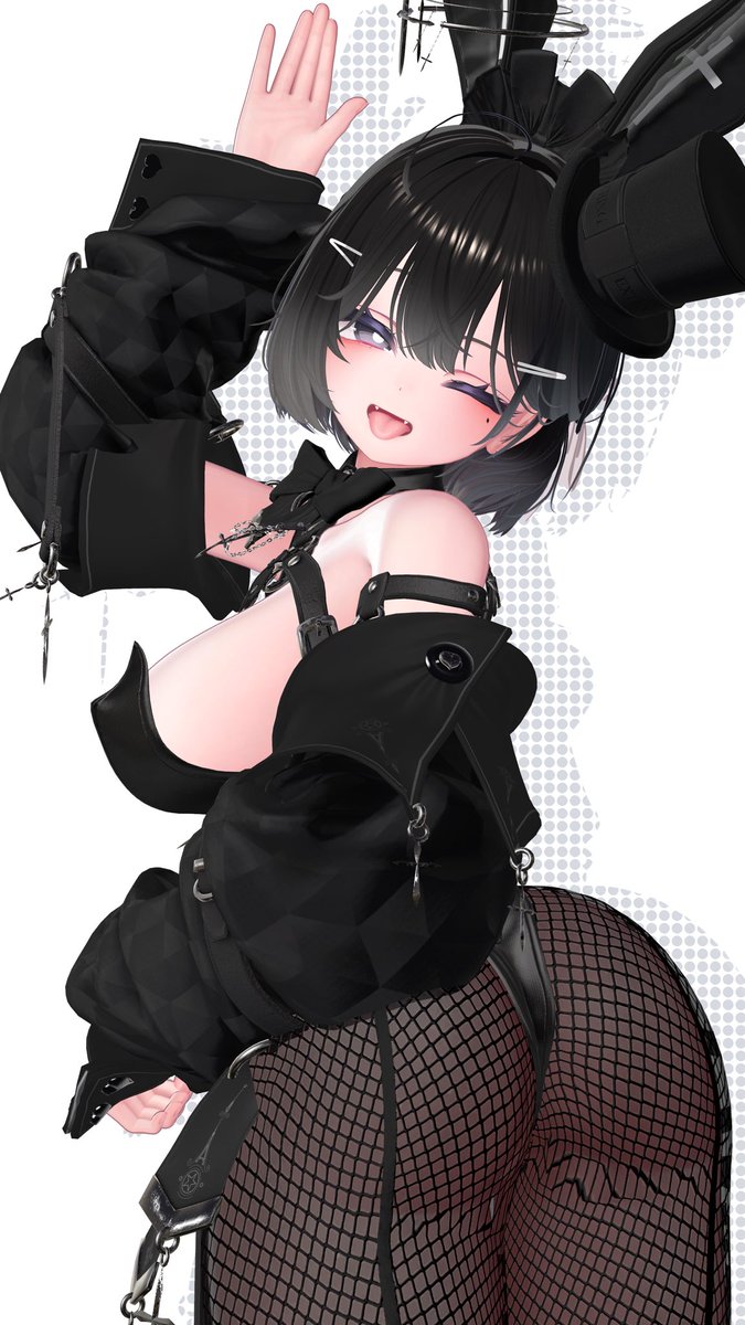 OooO227218's tweet photo. おはよ〜☀️本年2度目？のバニーの日🐰
#Airi3D #VRChat https://t.co/er9gwJ5ceM