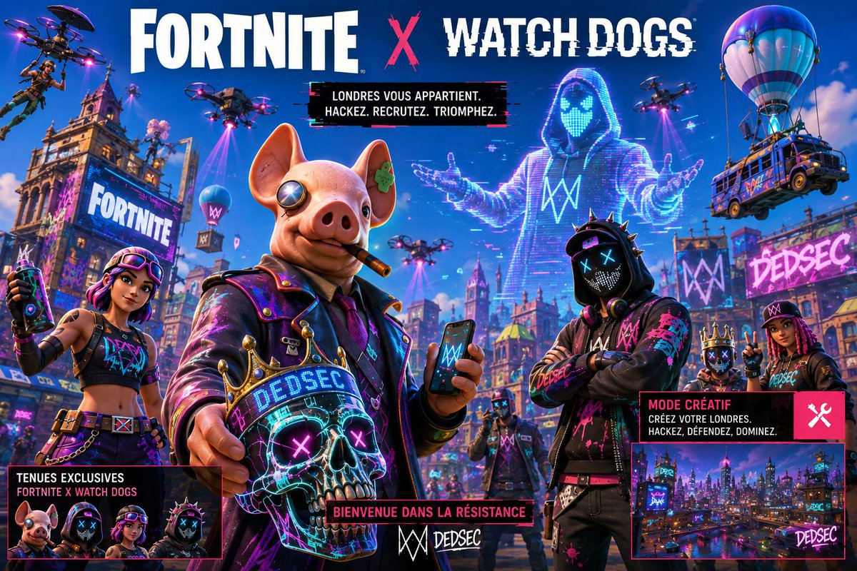 Azxgual_'s tweet photo. FORTNITE X WATCH DOGS 🥹
#fortnite #fortniteoverride https://t.co/Yxx7M37XQM