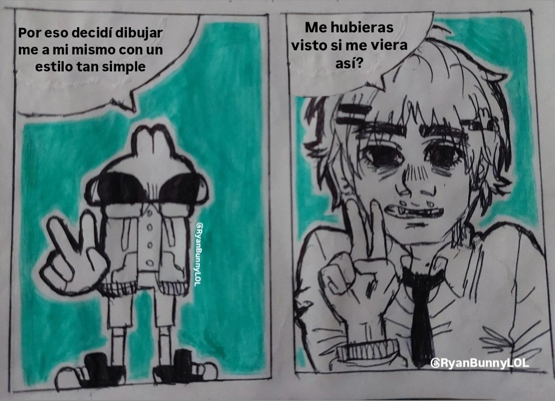 RyanbunnyLOL's tweet photo. Me verías aún así?🐰✌️
Hice está plantilla por qué me gustó mucho el contraste de mi mismo lol, mutis pueden darle like plis??? No me dejen en flop con mi arte😭👊 #drawtwt #drawing #oc #bunnyboy #femboy #meme #trending #random https://t.co/AIn03G8uEs