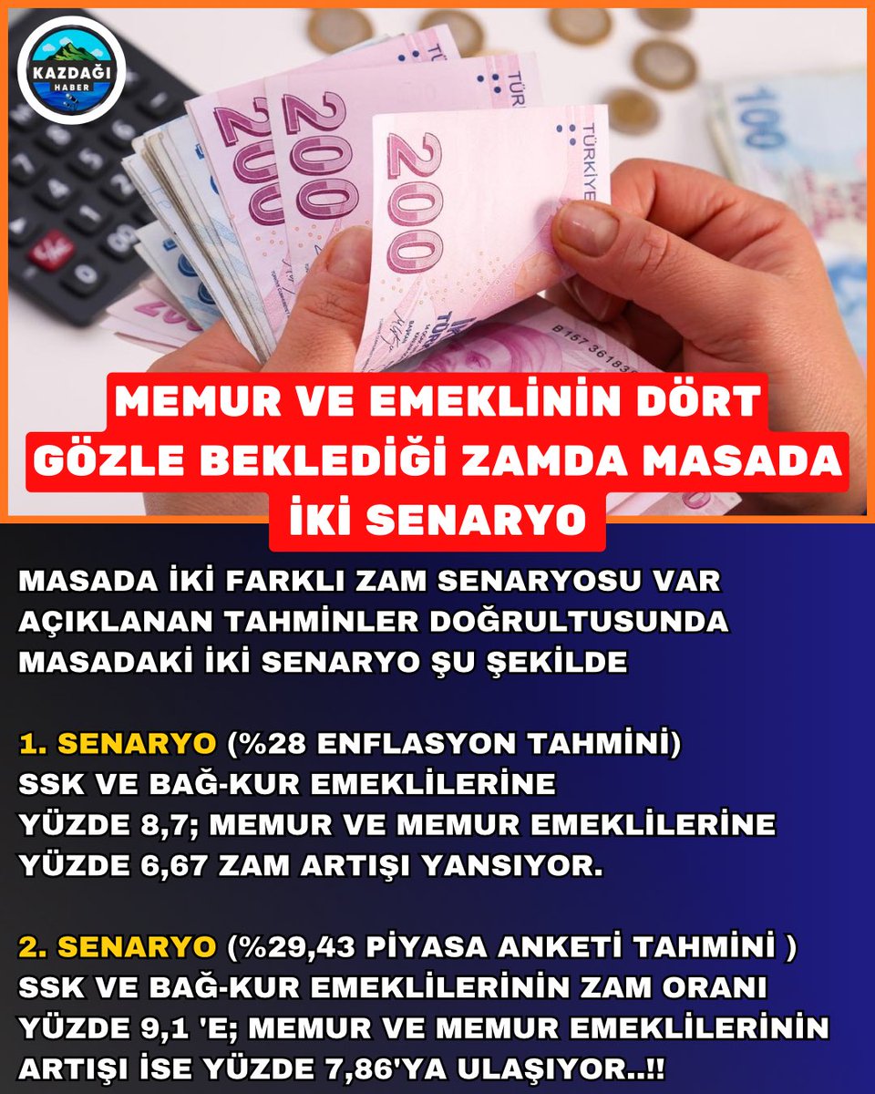HaberKazdagi's tweet photo. ‼️ MEMUR VE EMEKLİNİN GÖZÜ KULAĞI YENİ BELİRLENECEK ZAM ORANINDA..‼️
#edremitkörfezi #kazdagihaber #SONDAKİKA #emekliler #memurlar https://t.co/17P15MAvCE