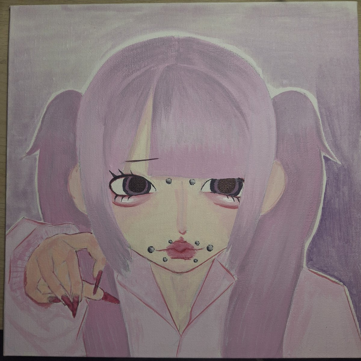 Atenshichan's tweet photo. I painted this jirai girl today!! #jiraikei #jiraitwt #art #地雷系 #イラスト https://t.co/gn5lytbngk