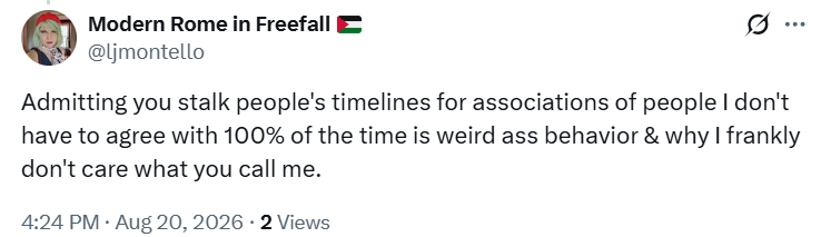 CapnDingus's tweet photo. was trying to engage in good faith. i think calling trans women "men" goes beyond "not agreeing 100%" and i would not want to associate with that person anymore. https://t.co/jNG5e9BWba