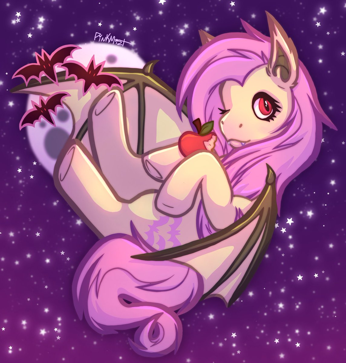 pinkmizt's tweet photo. 🦇🍎

#mlp #flutterbat #fluttershy https://t.co/qdq5ZBTVzf