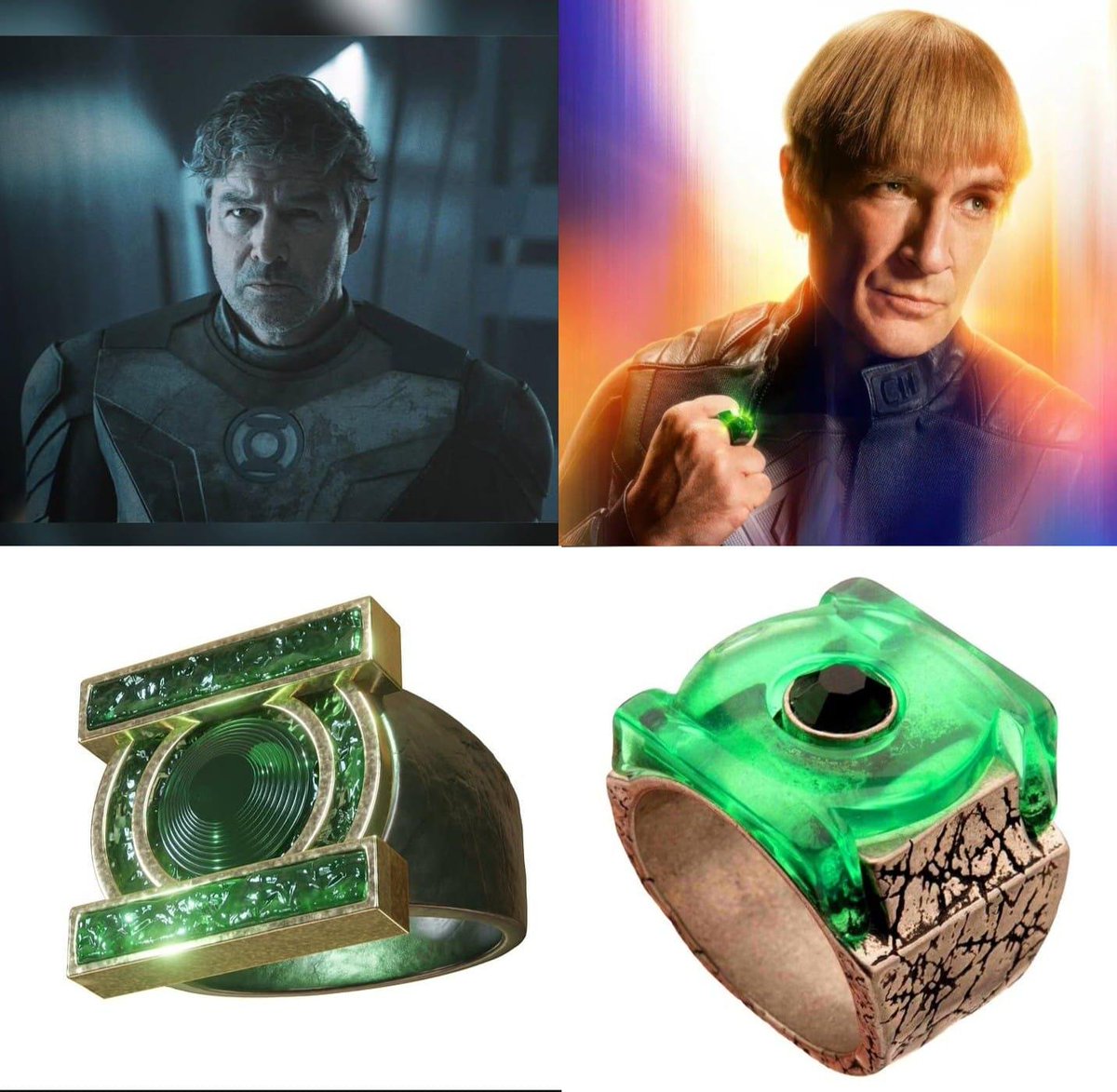 Uber_Kryptonian's tweet photo. Wait just a second...

You're telling me that not only did they confirm Hal Jordan is actually dead but it's just ONE ring??

The Green Lantern mythos known to have thousands of rings, multiple for 2814 members, only has one and these both are the same ring? https://t.co/zpQhLkg8ye