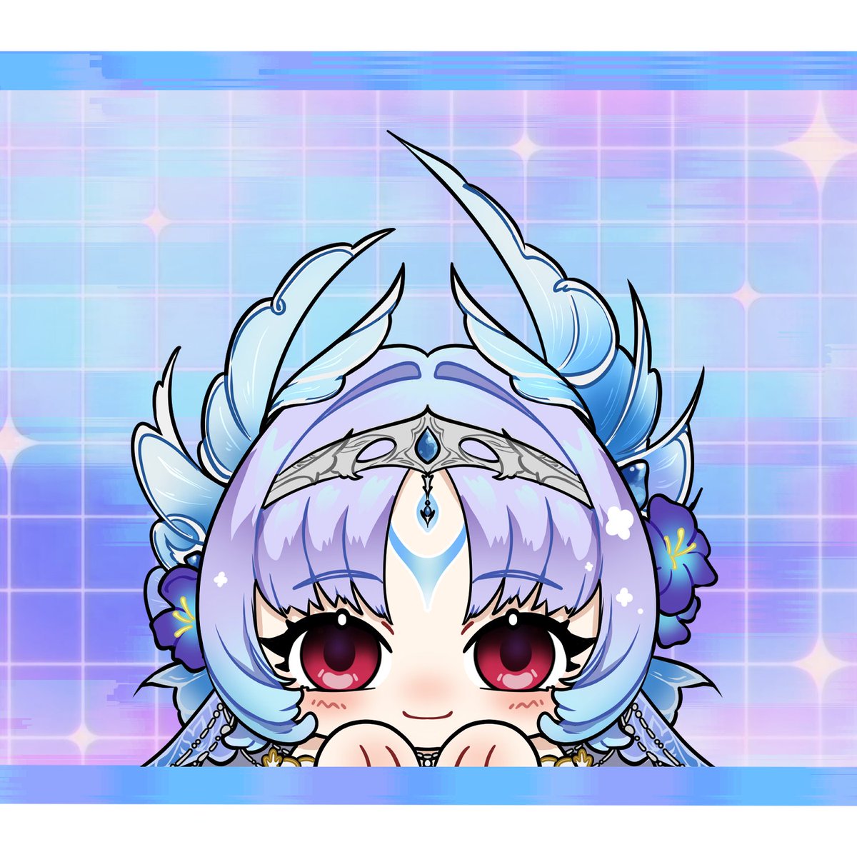 AdiAstraya's tweet photo. Mermaid bao acrylic peeker and decal sticker done 💙🐳🤍

god her model is so pretty u///u

#baort https://t.co/bhuDoV8f4f