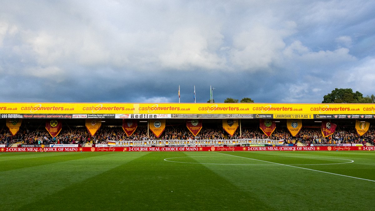 MotherwellFC's tweet photo. Proud of our players. 
Proud of our staff. 
Proud of you. 

We stayed true to our identity despite all the challenges. Thank you for making Fir Park such a special place this evening 🧡 https://t.co/BKeviPwNCq